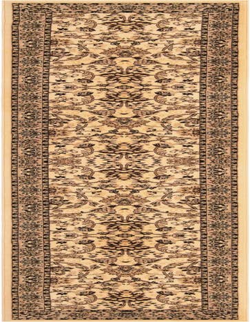Detail image of 3' x 16' 5 Kashan Design Runner Rug