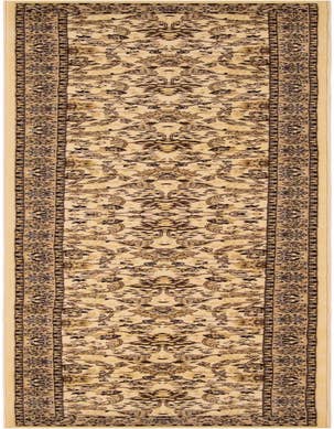 Detail image of 3' x 19' 8 Kashan Design Runner Rug