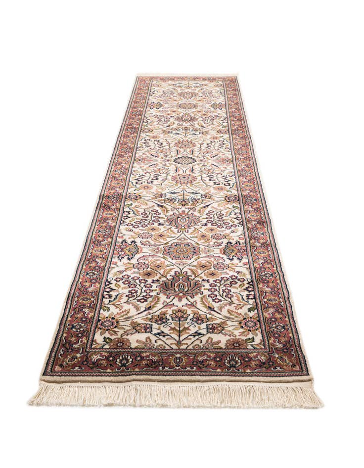 Detail image of 2' 8 x 11' 7 Hand Knotted Kashan Oriental Wool Runner Rug