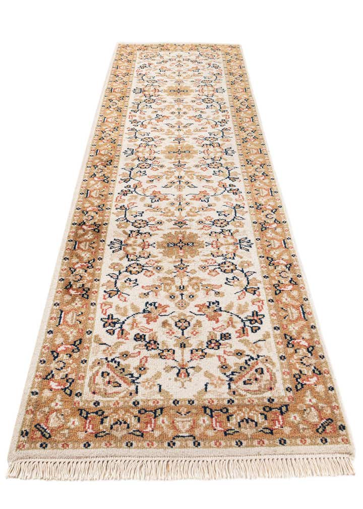 2' 9 x 9' 7 Hand Knotted Kashan Wool Runner Rug