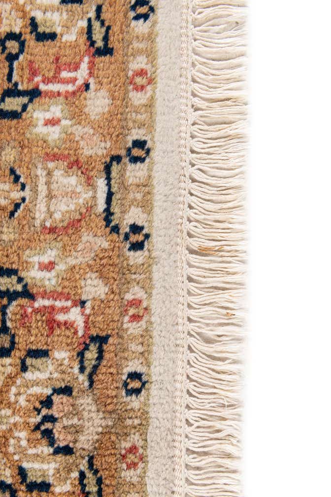 2' 9 x 9' 7 Hand Knotted Kashan Wool Runner Rug