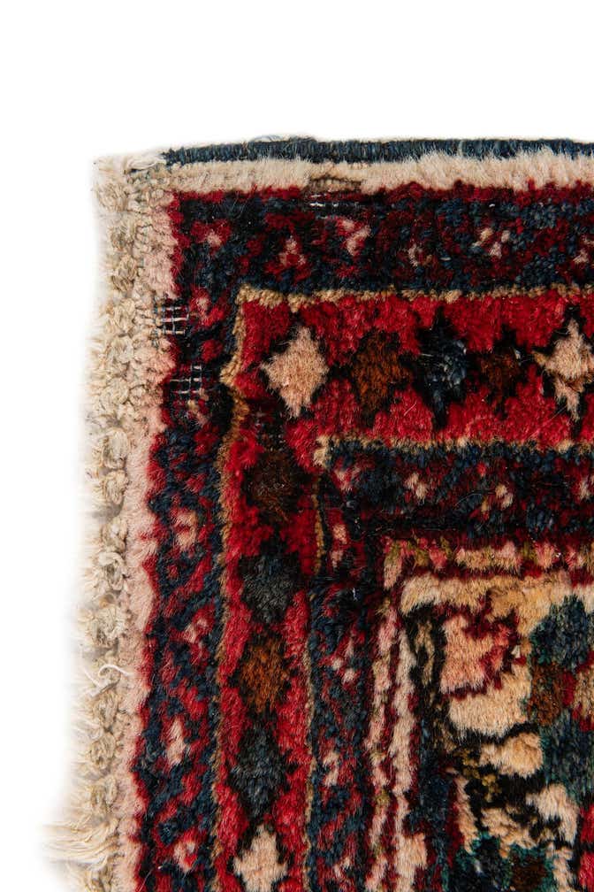 2' 1 x 4' Hand Knotted Kashan Wool Runner Rug