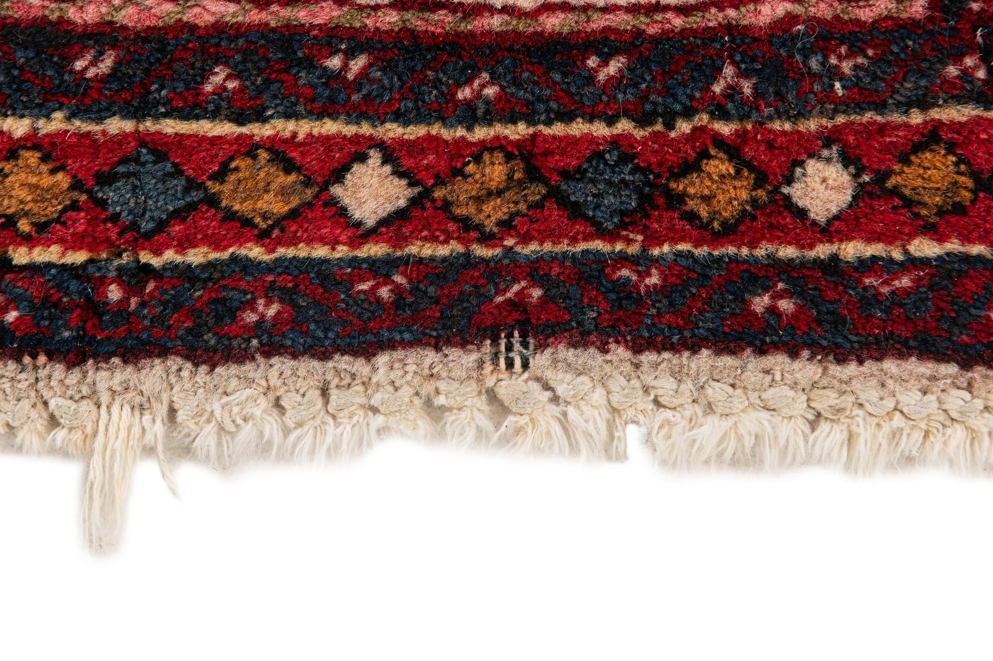 2' 1 x 4' Hand Knotted Kashan Wool Runner Rug