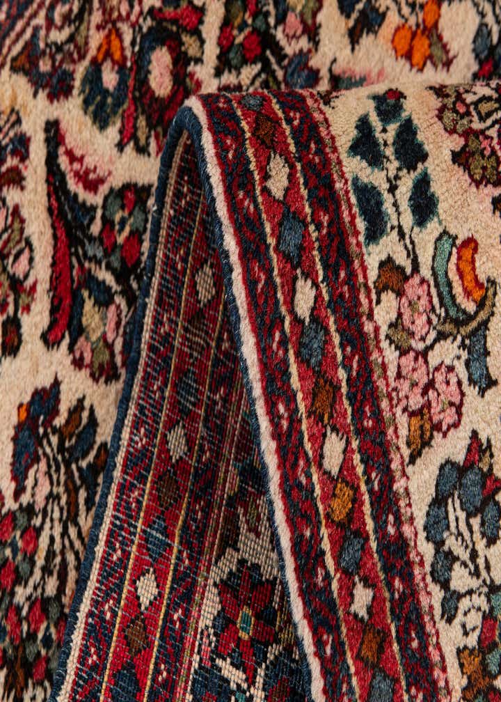 2' 1 x 4' Hand Knotted Kashan Wool Runner Rug