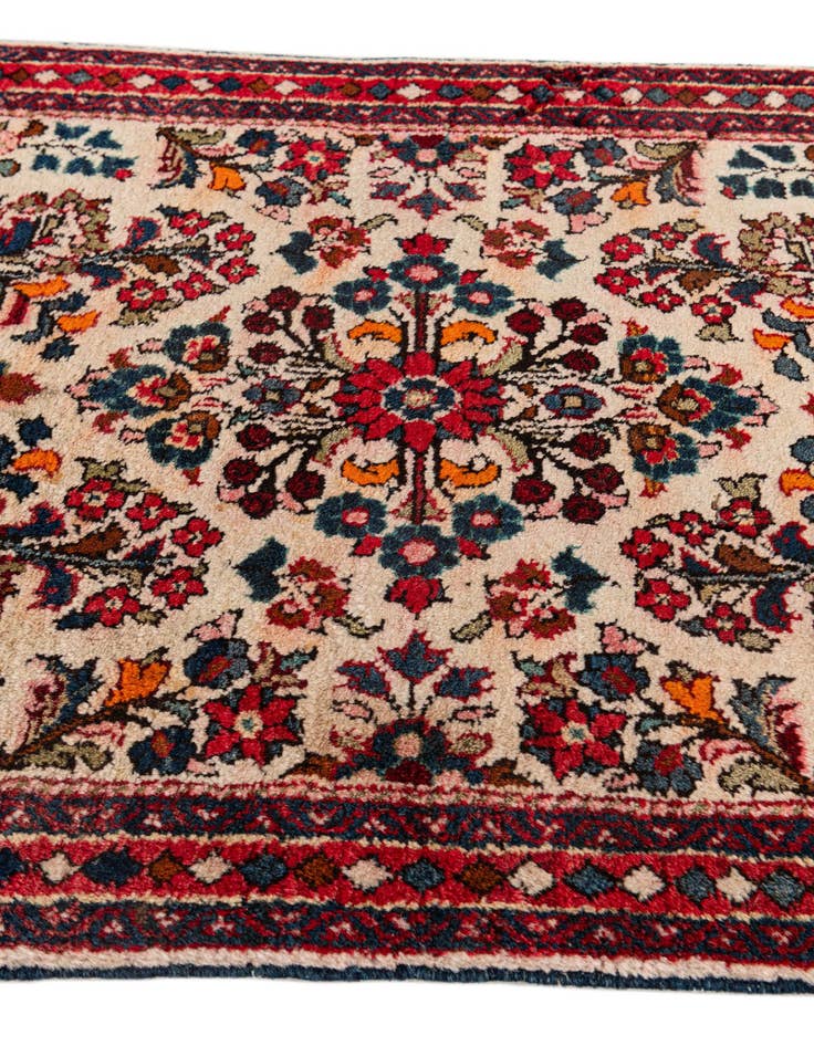 Detail image of 2' 1 x 4' Hand Knotted Kashan Wool Runner Rug
