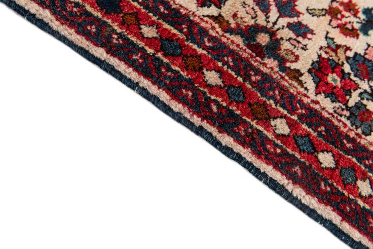 Detail image of 2' 1 x 4' Hand Knotted Kashan Wool Runner Rug