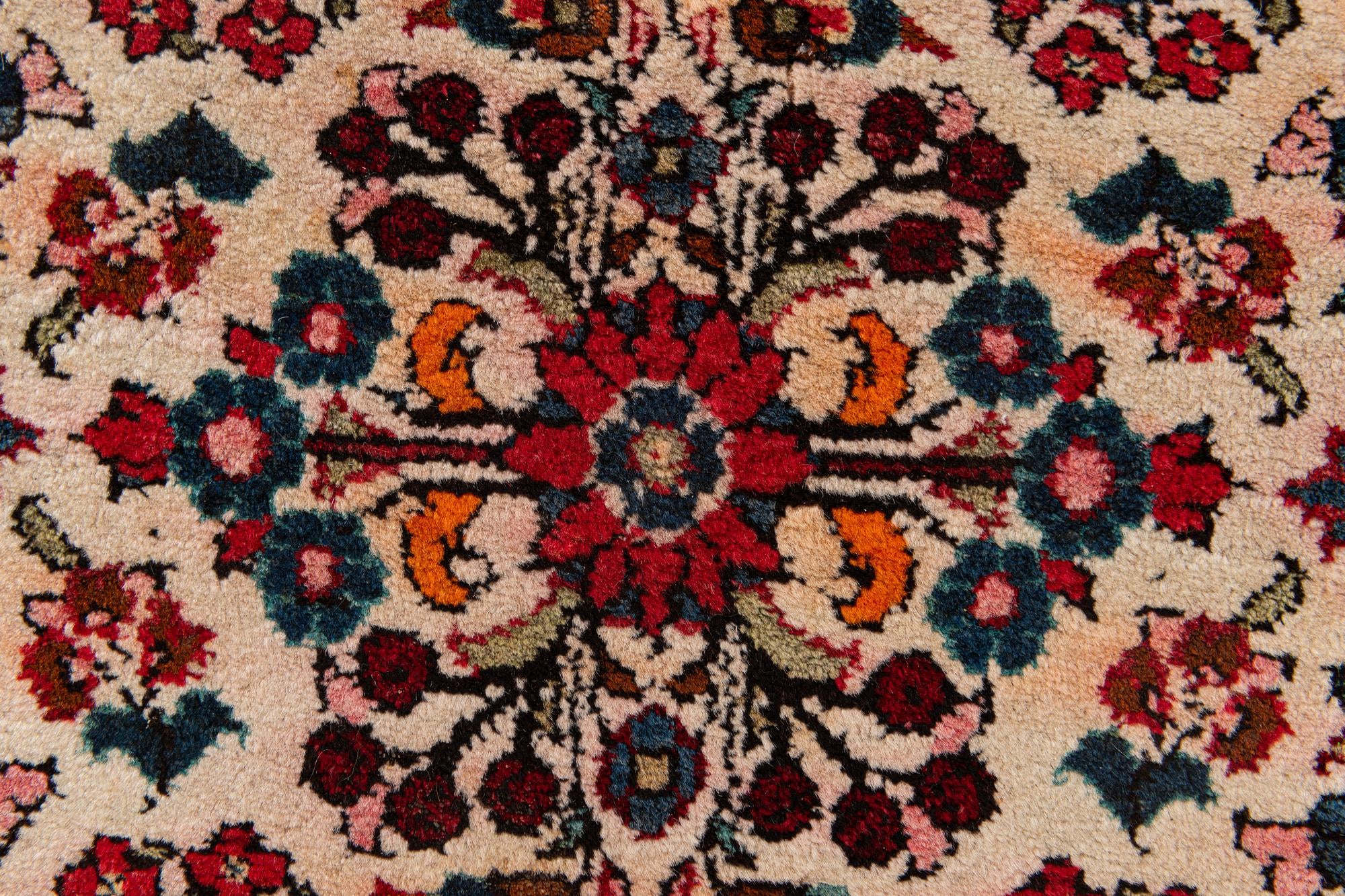 2' 1 x 4' Hand Knotted Kashan Wool Runner Rug