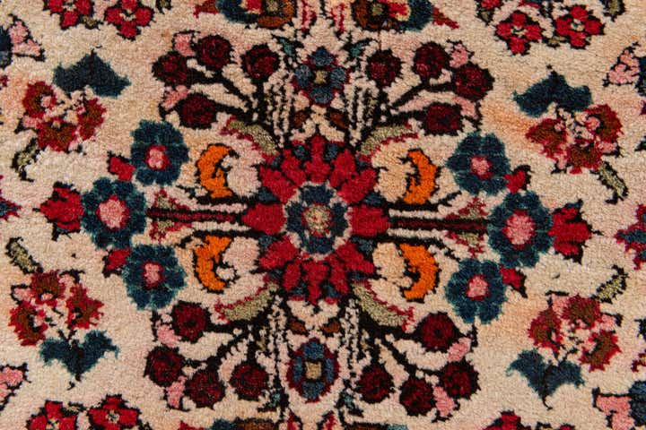 2' 1 x 4' Hand Knotted Kashan Wool Runner Rug