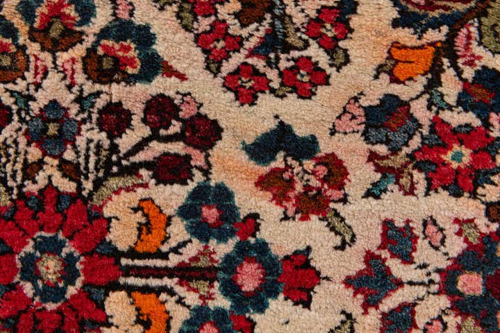 2' 1 x 4' Hand Knotted Kashan Wool Runner Rug