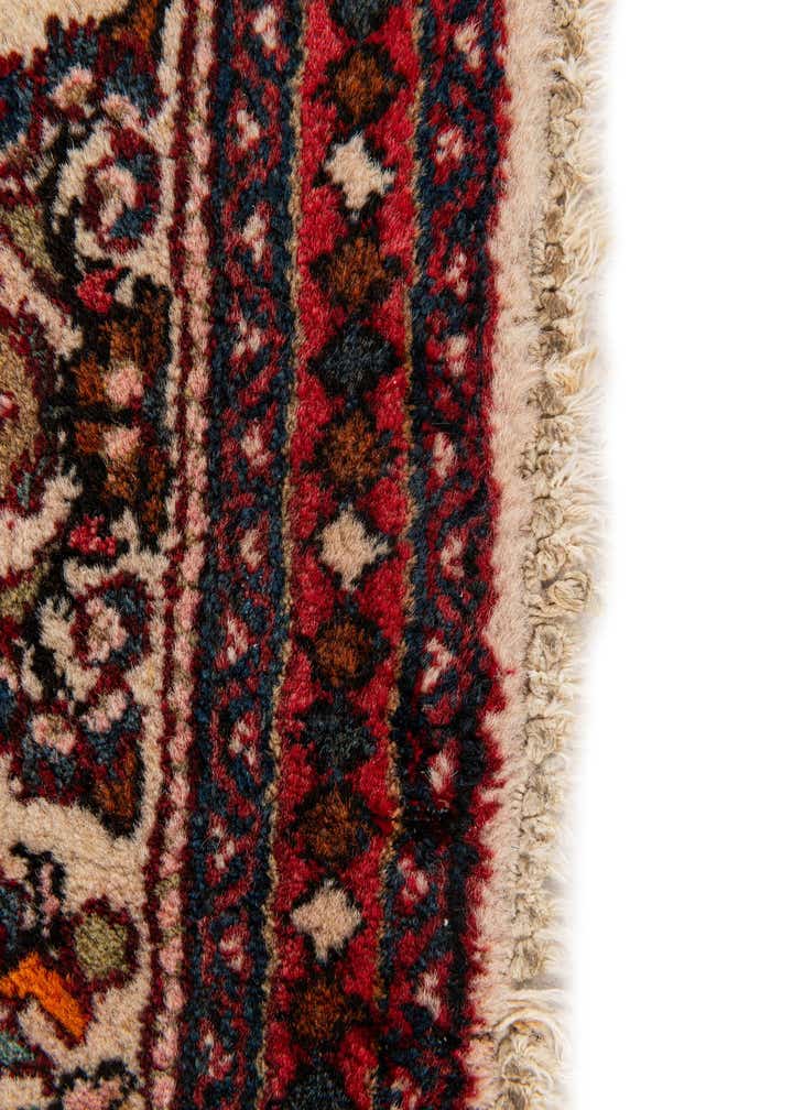 2' 1 x 4' Hand Knotted Kashan Wool Runner Rug