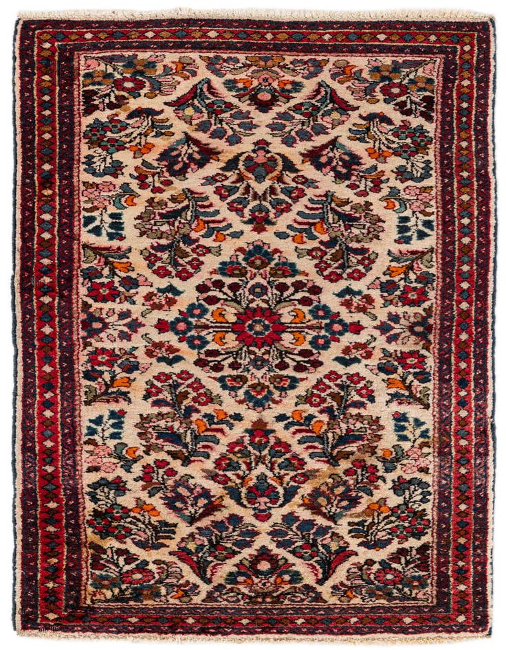 Detail image of 2' 1 x 4' Hand Knotted Kashan Wool Runner Rug