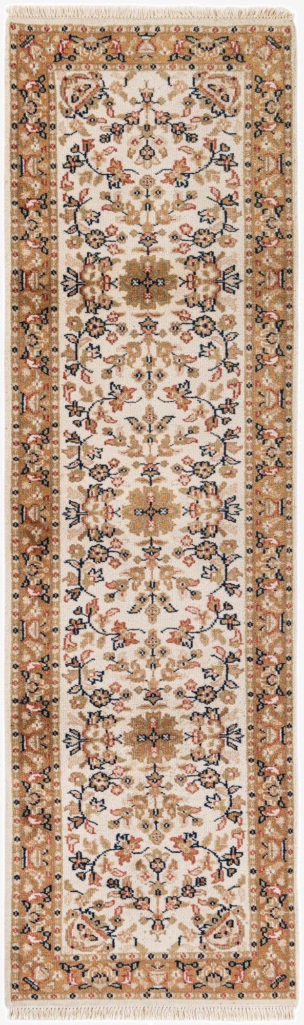 2' 9 x 9' 7  Hand Knotted Kashan Wool Runner Rug