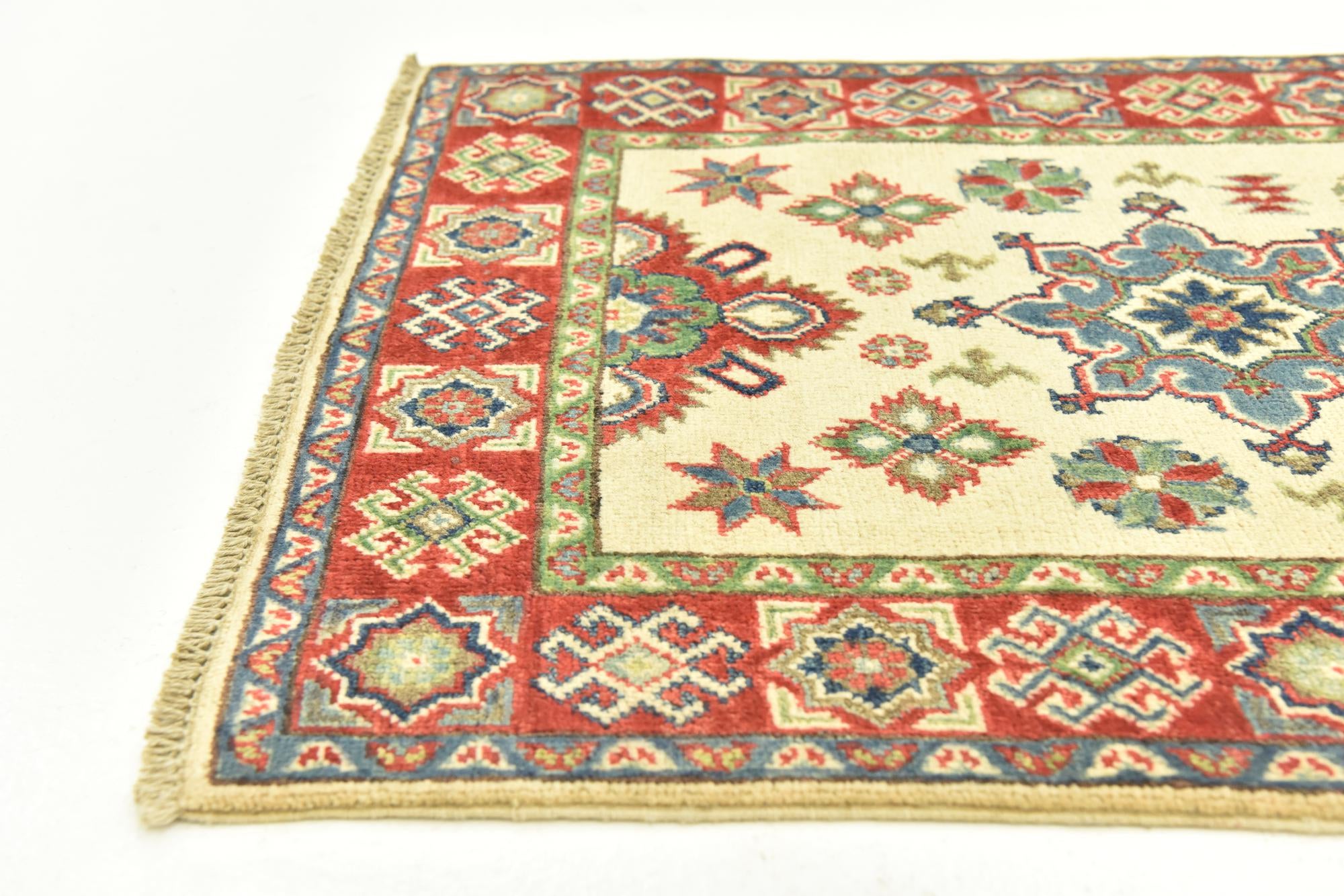 2' 8 x 9' 9 Hand Knotted Kazak Runner Rug