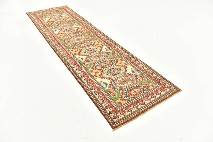 Detail image of 2' 9 x 10' Hand Knotted Kazak Runner Rug