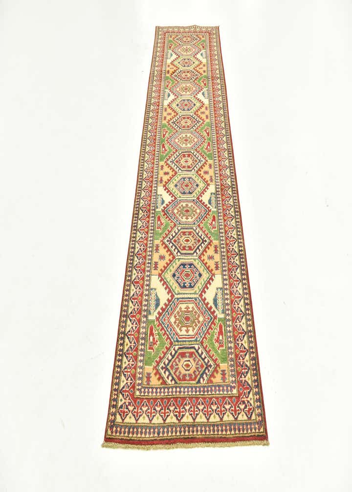 2' 9 x 10' Hand Knotted Kazak Runner Rug