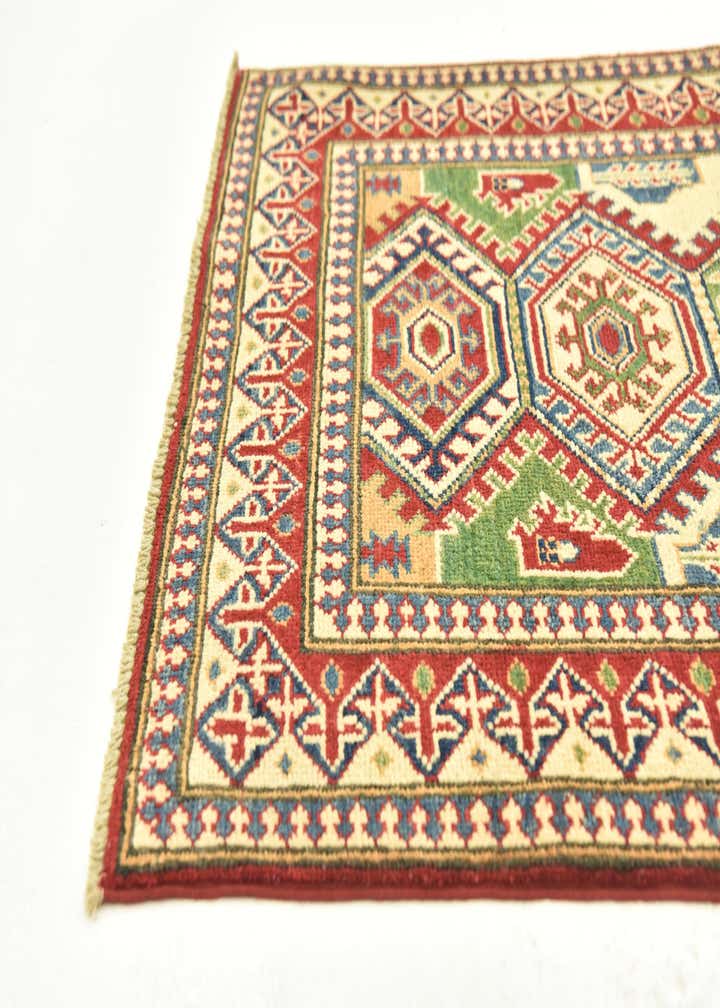 2' 9 x 10' Hand Knotted Kazak Runner Rug