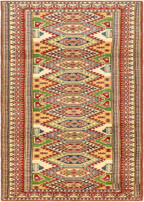 2' 9 x 10' Hand Knotted Kazak Runner Rug