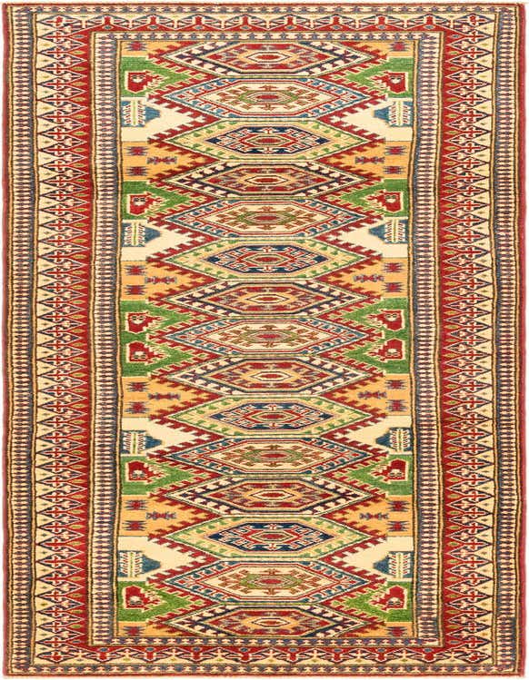 2' 9 x 10' Hand Knotted Kazak Runner Rug