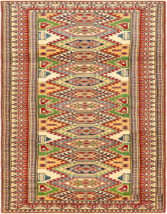 Detail image of 2' 9 x 10' Hand Knotted Kazak Runner Rug