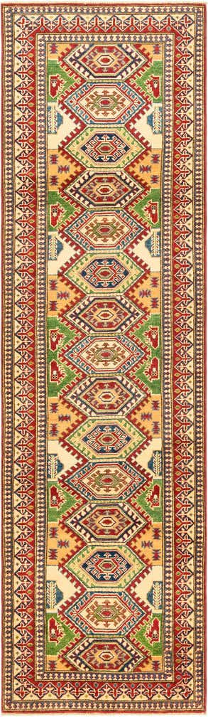 2' 9 x 10' Hand Knotted Kazak Runner Rug