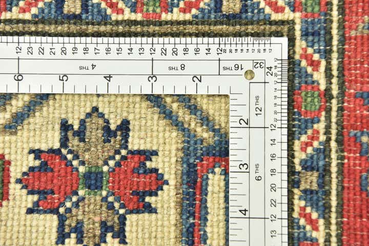 80cm x 295cm Hand Knotted Kazak Runner Rug