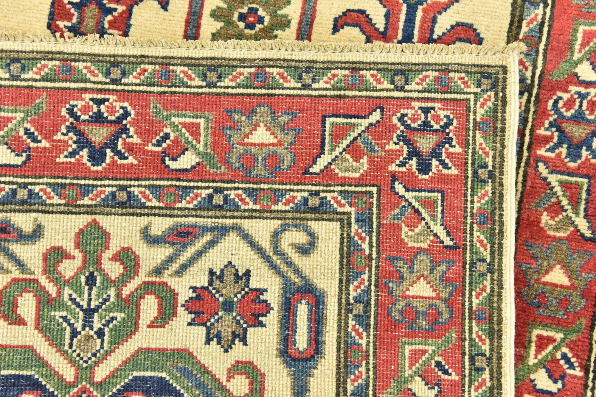 80cm x 295cm Hand Knotted Kazak Runner Rug