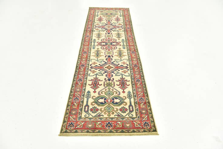 Detail image of 80cm x 295cm Hand Knotted Kazak Runner Rug