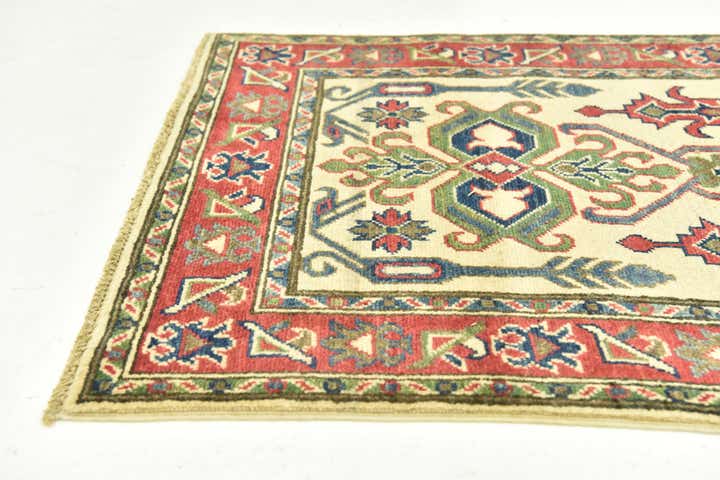 80cm x 295cm Hand Knotted Kazak Runner Rug