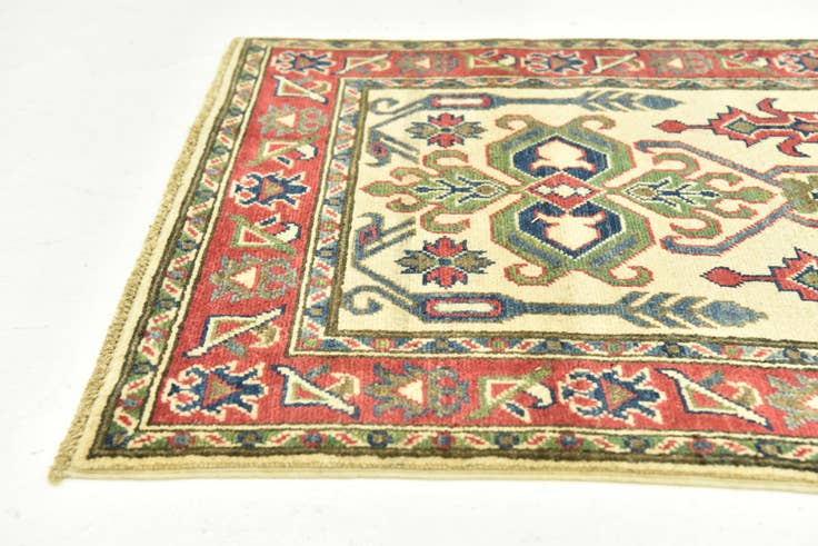 Detail image of 80cm x 295cm Hand Knotted Kazak Runner Rug
