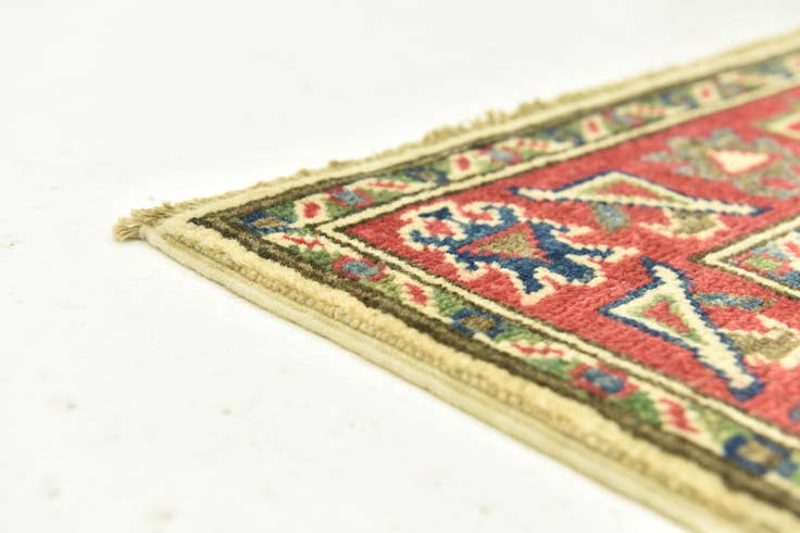 Detail image of 80cm x 295cm Hand Knotted Kazak Runner Rug