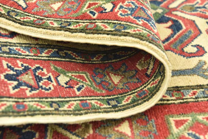 80cm x 295cm Hand Knotted Kazak Runner Rug