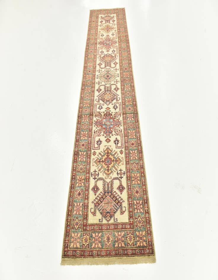 Detail image of 2' 8 x 9' 10  Hand Knotted Kazak Oriental Runner Rug