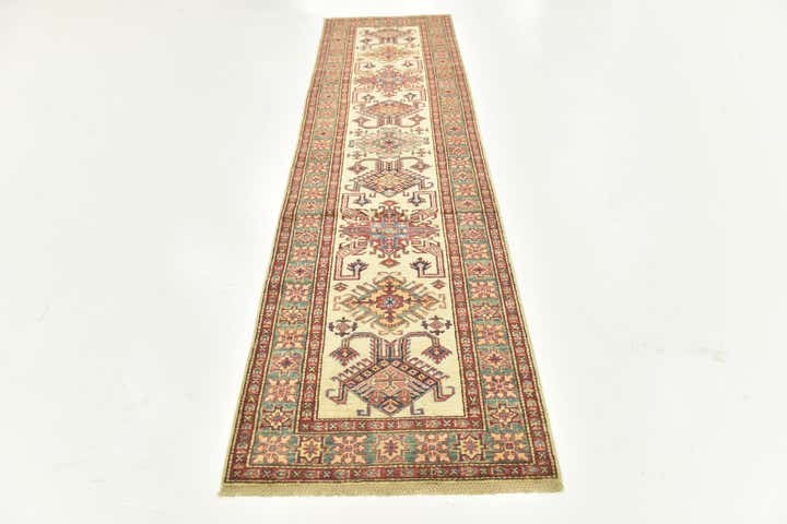 2' 8 x 9' 10 Hand Knotted Kazak Oriental Runner Rug