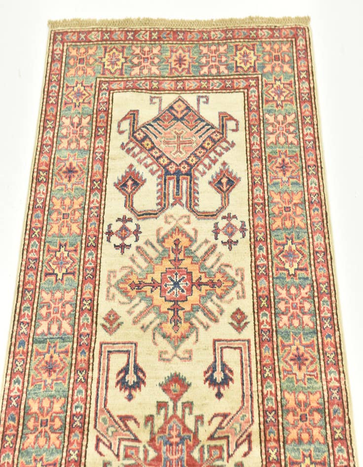 Detail image of 2' 8 x 9' 10  Hand Knotted Kazak Oriental Runner Rug