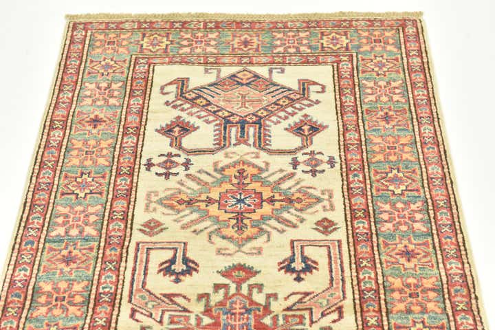 2' 8 x 9' 10 Hand Knotted Kazak Oriental Runner Rug