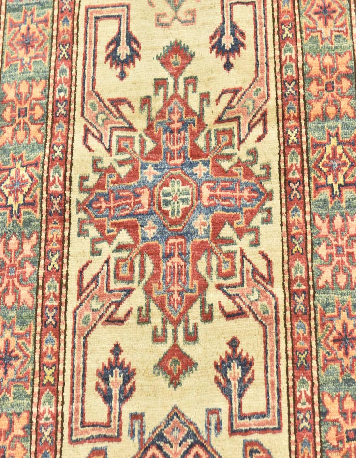 Detail image of 2' 8 x 9' 10  Hand Knotted Kazak Oriental Runner Rug