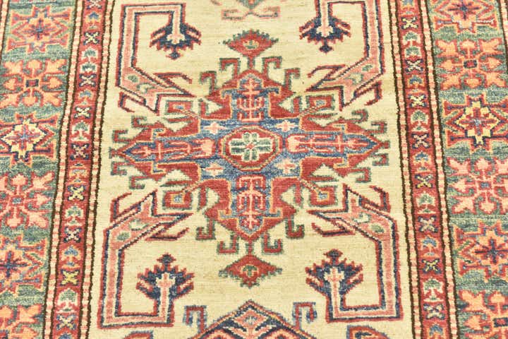 2' 8 x 9' 10 Hand Knotted Kazak Oriental Runner Rug