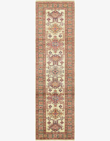 2' 8 x 9' 10 Hand Knotted Kazak Oriental Runner Rug
