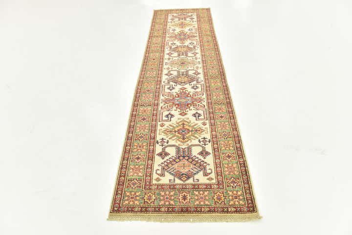 2' 7 x 9' 9 Hand Knotted Kazak Oriental Runner Rug