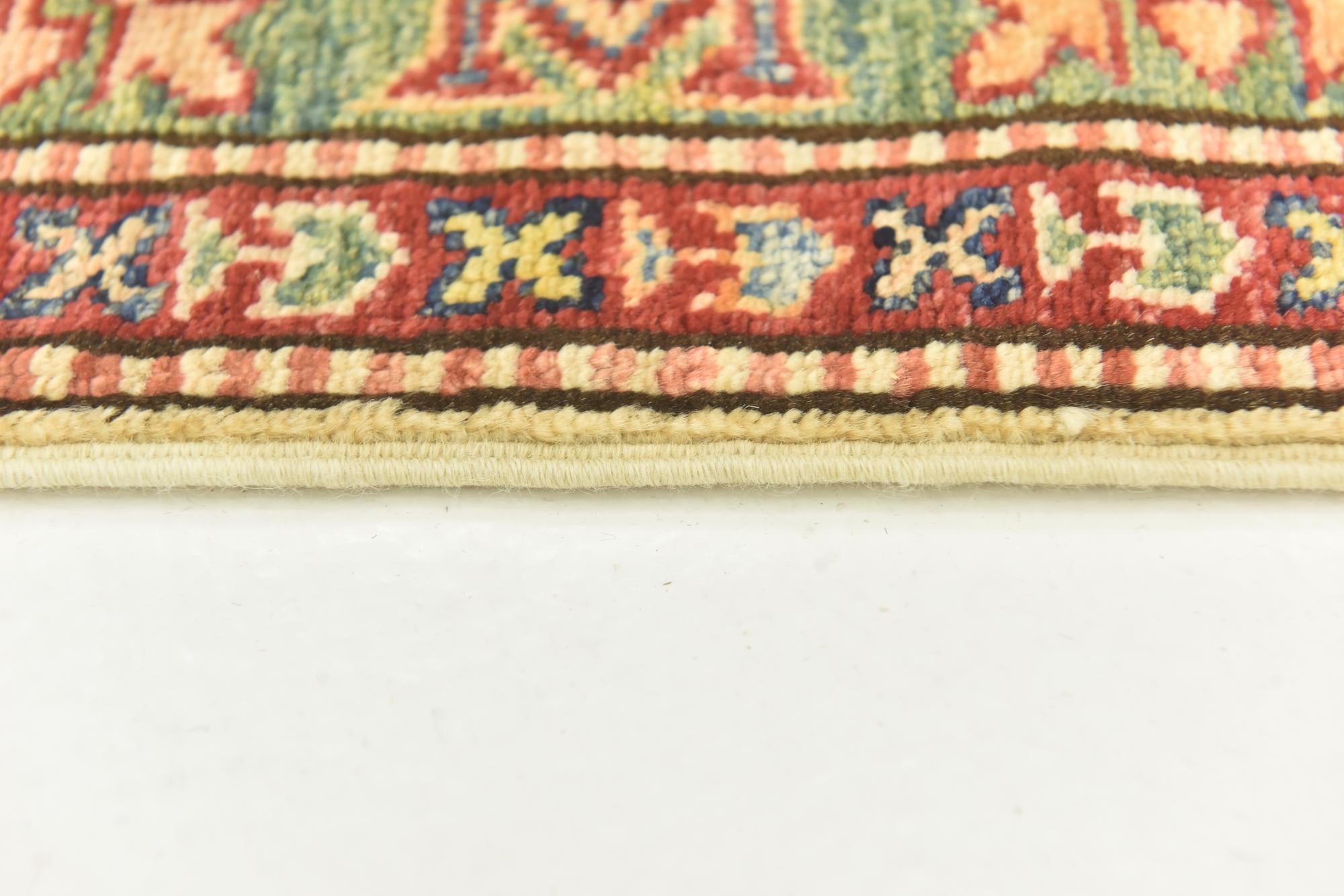 2' 7 x 9' 9 Hand Knotted Kazak Oriental Runner Rug