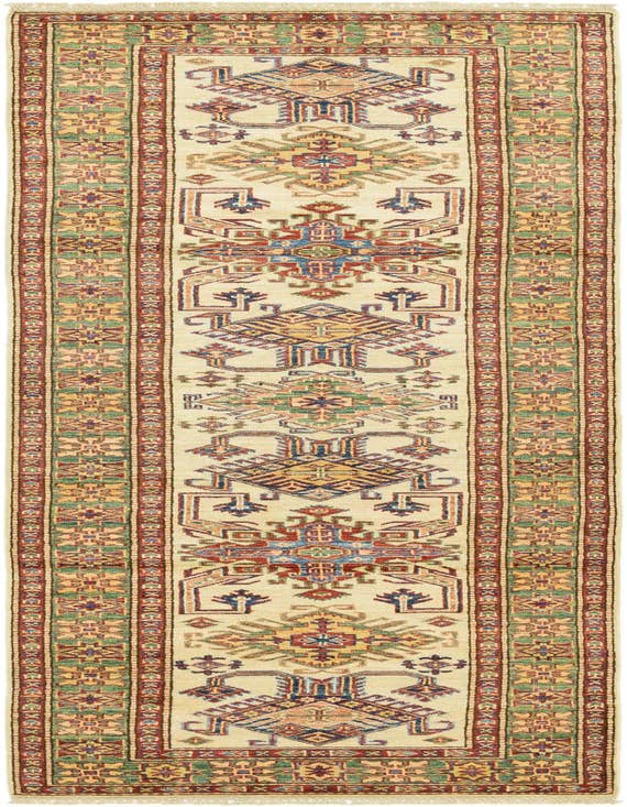Detail image of 2' 7 x 9' 9 Hand Knotted Kazak Oriental Runner Rug