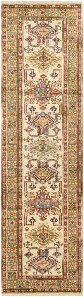 2' 7 x 9' 9 Hand Knotted Kazak Oriental Runner Rug