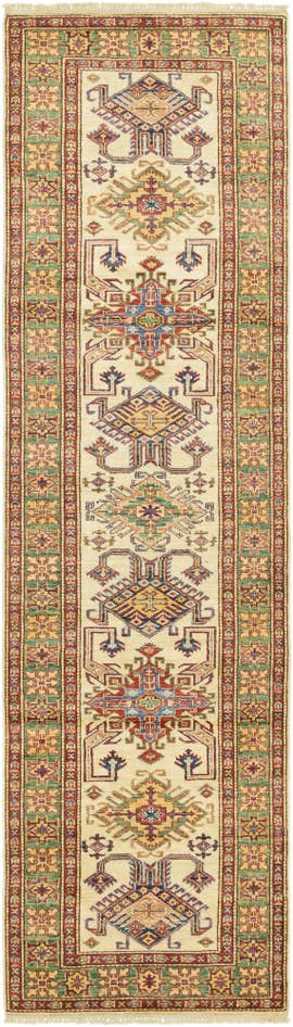 Detail image of 2' 7 x 9' 9 Hand Knotted Kazak Oriental Runner Rug