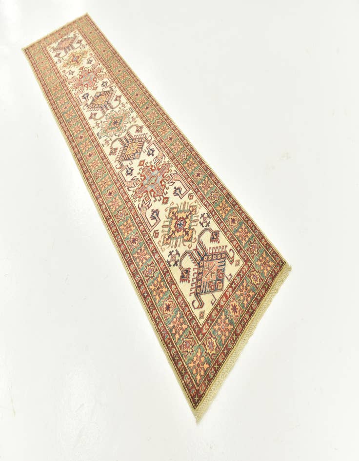 Detail image of 2' 7 x 9' 9 Hand Knotted Kazak Oriental Runner Rug