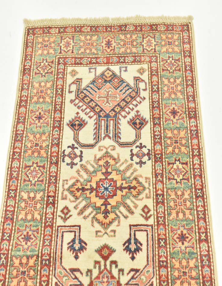 Detail image of 2' 7 x 9' 9 Hand Knotted Kazak Oriental Runner Rug