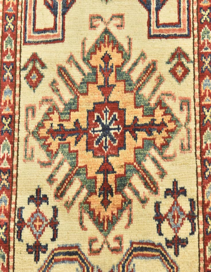 Detail image of 2' 7 x 9' 9 Hand Knotted Kazak Oriental Runner Rug