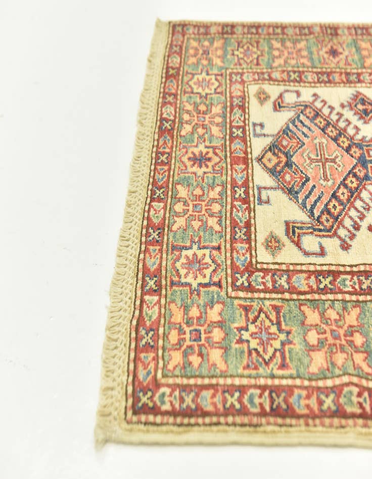 Detail image of 2' 7 x 9' 9 Hand Knotted Kazak Oriental Runner Rug