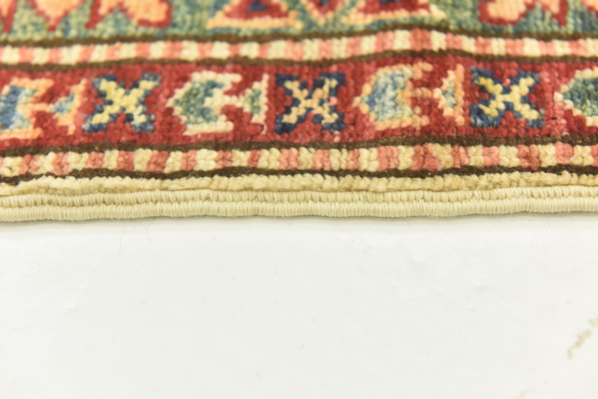 2' 7 x 9' 9 Hand Knotted Kazak Oriental Runner Rug
