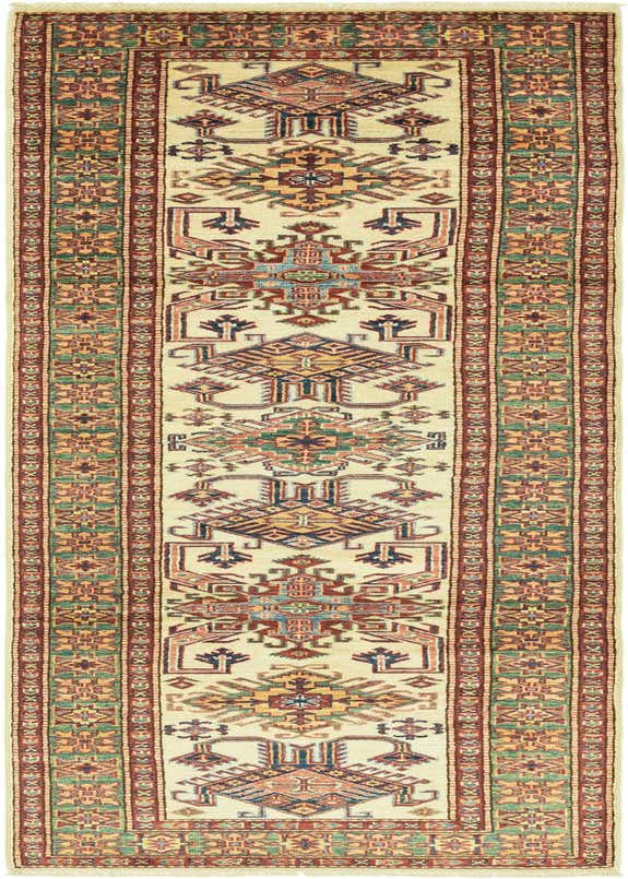 2' 7 x 9' 9 Hand Knotted Kazak Oriental Runner Rug