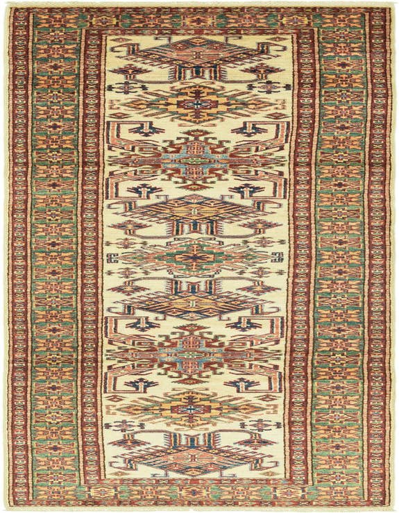 Detail image of 2' 7 x 9' 9 Hand Knotted Kazak Oriental Runner Rug